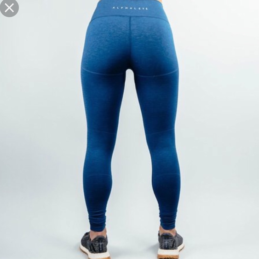 NWOT Alphalete Leggings - Atlantic Blue S